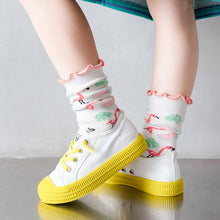Load image into Gallery viewer, 3 Pack Kids' Socks | Cotton | Flamingo+Cat+Rabbit