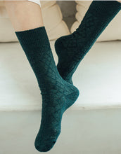Load image into Gallery viewer, Extended Crew Length | Wool Socks | Dark Green
