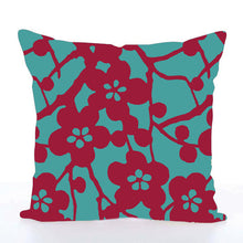 Load image into Gallery viewer, Square Toss Cushion Cover | Cherry Blossom
