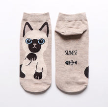 Load image into Gallery viewer, kawaii cute socks cat ankle socks
