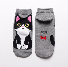 Load image into Gallery viewer, Kawaii Cute Ankle Socks - Tuxedo - Boutique Local NOVMTL