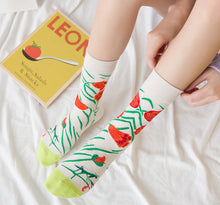 Load image into Gallery viewer, Crew Socks | Funky Socks - Grasshopper