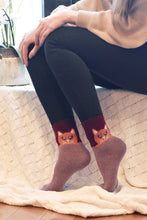 Load image into Gallery viewer, Cozy and Warm | Wool Socks | Pink Cat