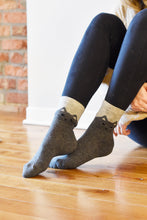 Load image into Gallery viewer, Cozy and Warm | Wool Socks | Grey Cat
