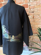 Load image into Gallery viewer, New Arrival ! Vintage Haori/Kimono Black 1970s
