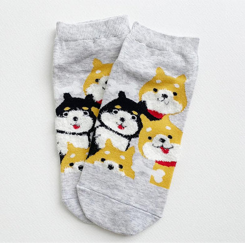 kawaii cute socks dog ankle socks cotton