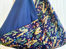 Load image into Gallery viewer, *Handmade* Origami bag | Market bag | Sakura (Navy Blue)
