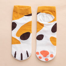Load image into Gallery viewer, cat paws ankle socks cotton socks kawaii cute
