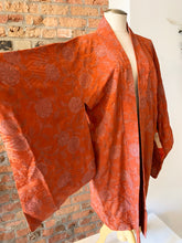 Load image into Gallery viewer, New Arrival ! Vintage Haori/Kimono Orange Floral 1960s
