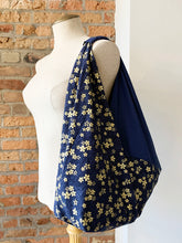 Load image into Gallery viewer, *Handmade* Origami bag | Market bag | Sakura Navy Blue
