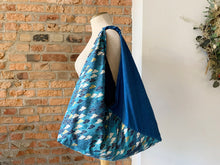 Load image into Gallery viewer, *Handmade* Origami bag | Market bag | Kumo (Teal)
