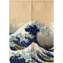 Load image into Gallery viewer, Noren | Curtain | Wall Hanging | Great Waves - novmtl
