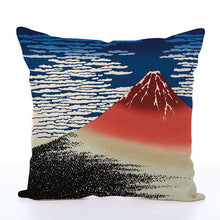 Load image into Gallery viewer, Square Toss Cushion Cover | Red Fuji Katsushika Hokusai - novmtl
