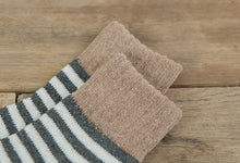 Load image into Gallery viewer, Crew Socks | Cotton | Grey Stripes