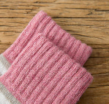 Load image into Gallery viewer, Crew Socks | Cotton | Beige Stripes