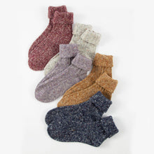 Load image into Gallery viewer, Cotton Ragg Camp Socks | Plum