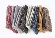 Load image into Gallery viewer, Cotton Ragg Camp Socks | Plum