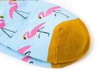 Load image into Gallery viewer, flamingo socks summer vibe cotton socks funky socks