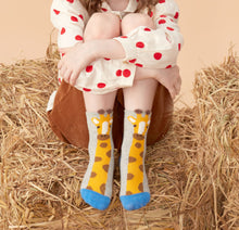 Charger l'image dans la galerie, 3 Pack Kids' Socks | Cotton | Giraffe|Boutique novmtl