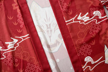 Load image into Gallery viewer, Red Kitsune Mask Kimono Shirt | Anime Kimono - Boutique Local NOVMTL