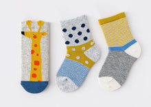 Charger l'image dans la galerie, Ensemble de 3 | chaussettes pour enfants | Girafe