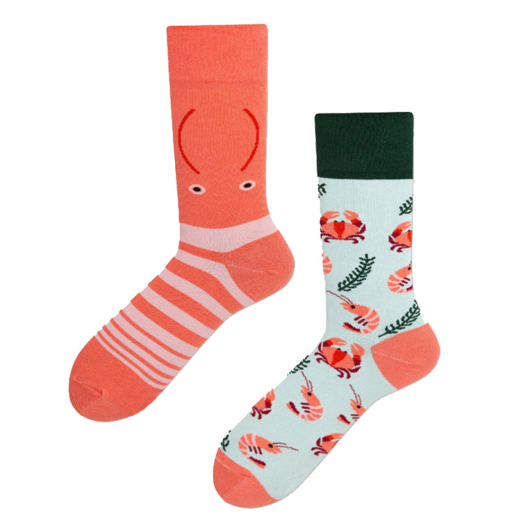 Crew Socks | Mismatched Socks - Lobster