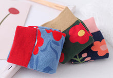 Load image into Gallery viewer, Crew Socks | Mismatched Socks - Flowers Green