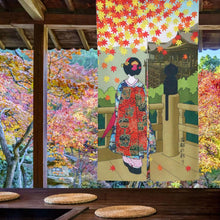 Load image into Gallery viewer, geisha wall hanging curtain home decor
