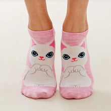 Load image into Gallery viewer, cat socks funky socks cotton socks
