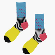 Load image into Gallery viewer, Crew Socks | Funky Socks | Stripes &amp; Dots
