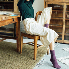 Charger l'image dans la galerie, Chaussettes Crew | Laine | Violet
