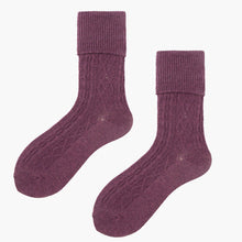 Charger l'image dans la galerie, Chaussettes Crew | Laine | Violet
