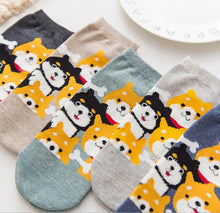 Load image into Gallery viewer, kawaii cute socks dog ankle socks cotton