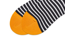 Load image into Gallery viewer, Crew Socks | French Stripes | Black