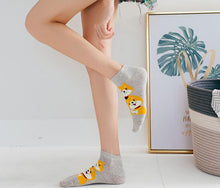 Load image into Gallery viewer, kawaii cute socks dog ankle socks cotton