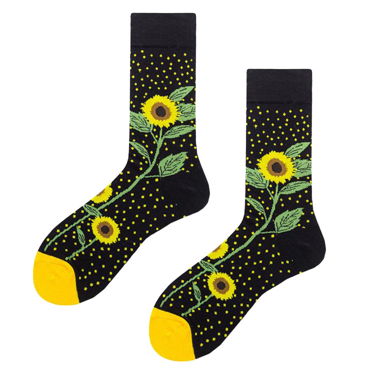 Crew Socks | Funky Socks - Sunflower