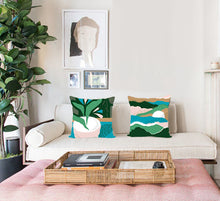 Load image into Gallery viewer, Square Toss Cushion Cover | Plant