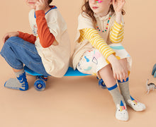 Charger l'image dans la galerie, 3 Pack Kids' Socks | Cotton | Green Unicorn|Boutique novmtl