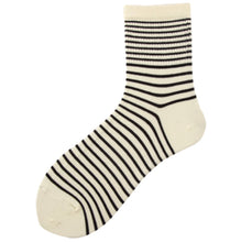 Load image into Gallery viewer, Crew Socks | White Stripes | Cotton
