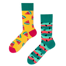 Load image into Gallery viewer, Crew Socks | Mismatched Socks - Watermelon