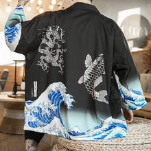 Load image into Gallery viewer, kanagawa wave t shirt kimono anime
