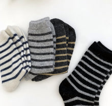 Load image into Gallery viewer, Cozy and Warm | Wool Socks | Yellow Stripes
