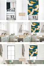 Load image into Gallery viewer, Noren | Curtain | Wall Hanging | Cranes Green - novmtl
