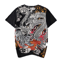 Load image into Gallery viewer, dragon tiger t shirt
