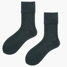 Load image into Gallery viewer, Extended Crew Length | Wool Socks | Dark Green
