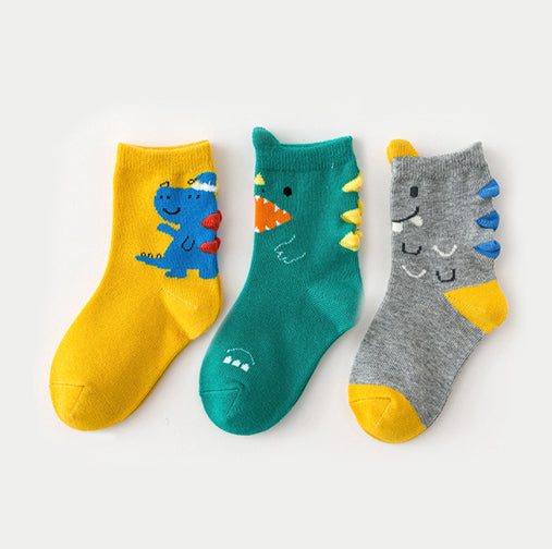 3 Pack Kids' Socks | Cotton | Little Monsters
