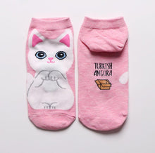 Load image into Gallery viewer, kawaii cute socks cat ankle socks-Boutique Local NOVMTL
