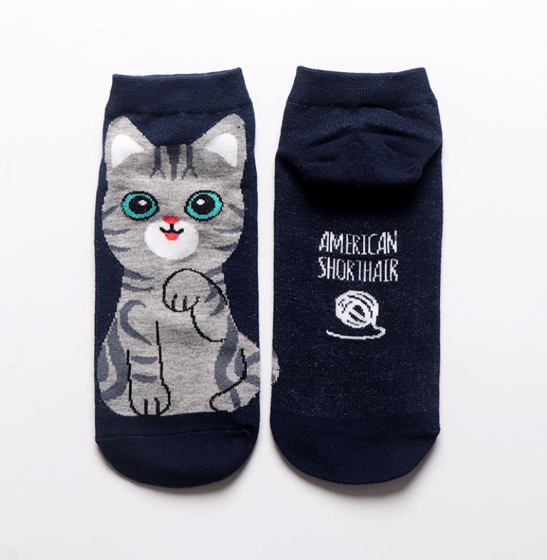 american short hair kawaii cat socks cute-Boutique Local NOVMTL