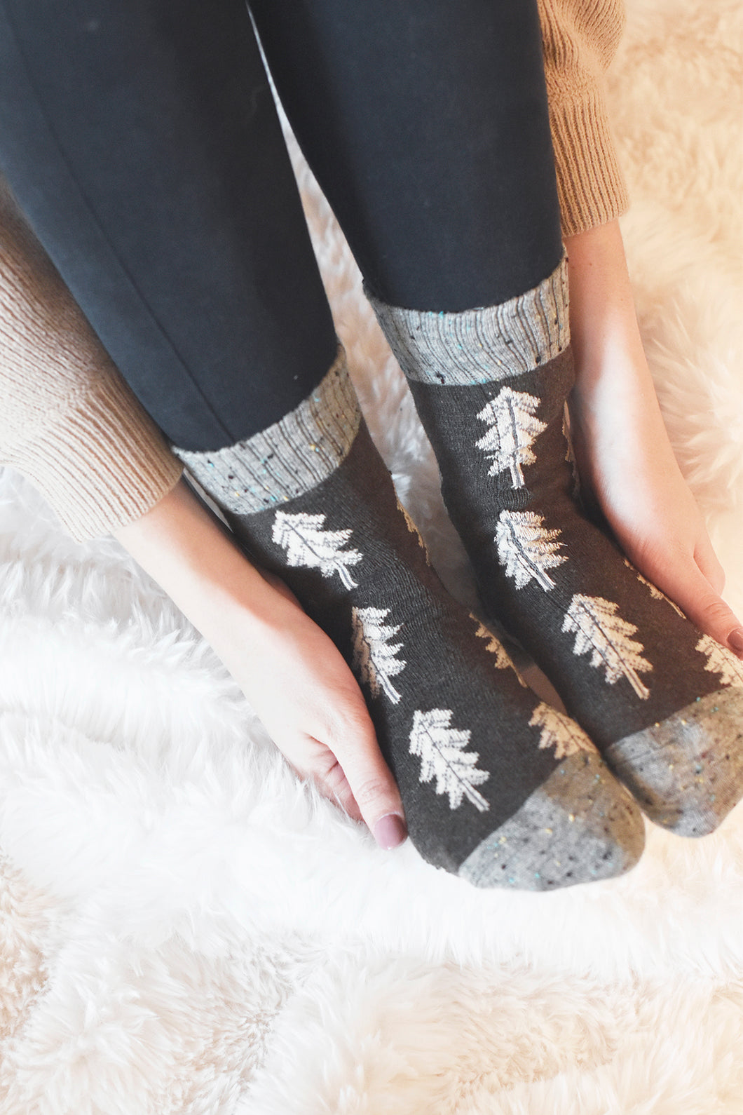 Holiday Special | Wool Socks | Pine Tree (Green)
