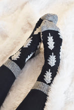 Load image into Gallery viewer, Holiday Special | Wool Socks | Pine Tree (Dark Grey)
